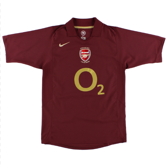 Arsenal FC 2005/06 Classic Home Shirt — Futbol Apparel